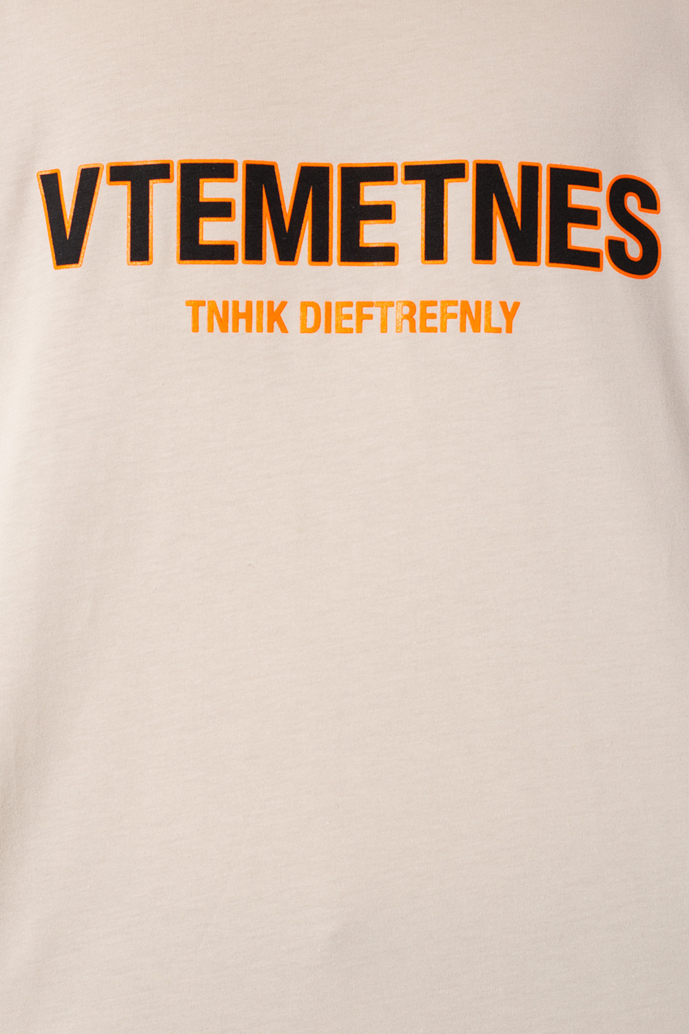 shirt with logo VETEMENTS - Cream T - SchaferandweinerShops